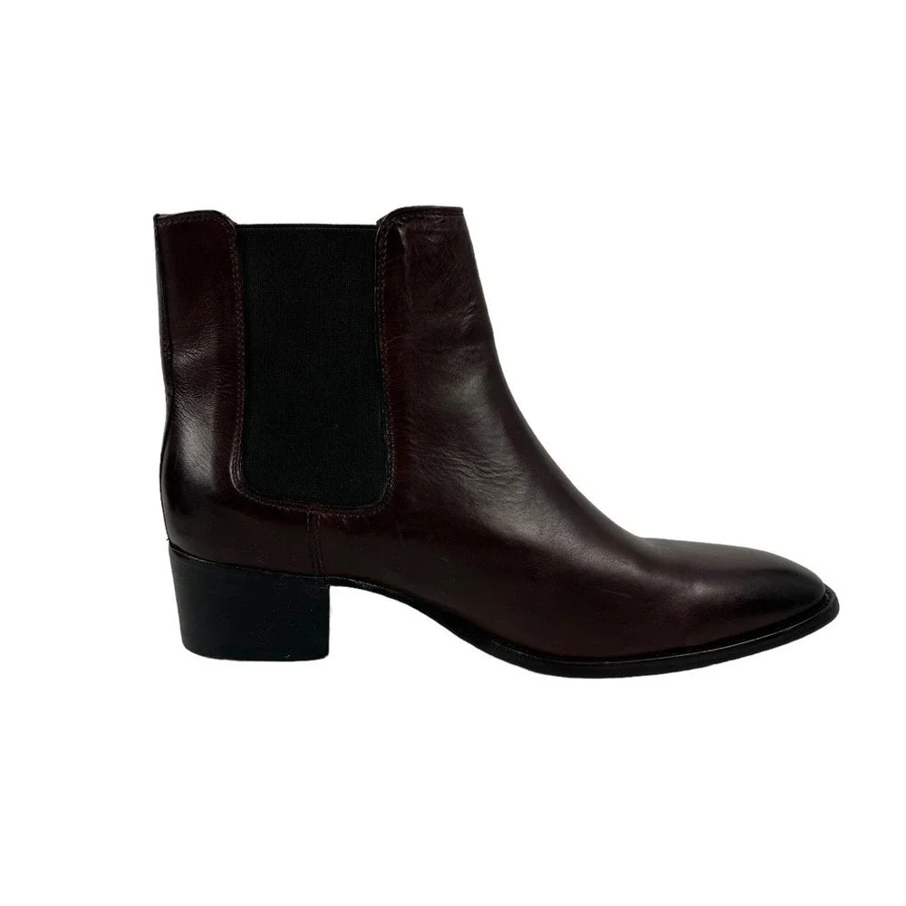 FRYE Womens Size 10 B Dara Brown Leather Chelsea Boots Distressed Made In Mexico